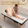 CRAURU Massage Bed Topper 73x29x2 Inch Lash Bed Foam Topper with Removable Cover and Elastic Bands Non-Slip Massage Table Pad for Spa Lash Extensions Salon view 3