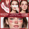 10Pcs Christmas Face Glitter Freckles, Colorful Snowflake Stickers Temporary Tattoos, Waterproof Sparkle Makeup Patches for Winter Birthday Christmas Party Favors Freckle Makeup view 4