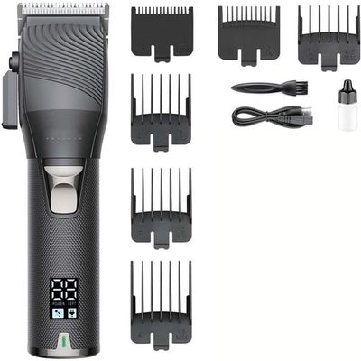 YHNNH Hair Cutting Tool, Trimmer Machine Rechargeable Clipper Professional Electric Haircut Cordless for Men(Black)