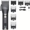 YHNNH Hair Cutting Tool, Trimmer Machine Rechargeable Clipper Professional Electric Haircut Cordless for Men(Black) view 1