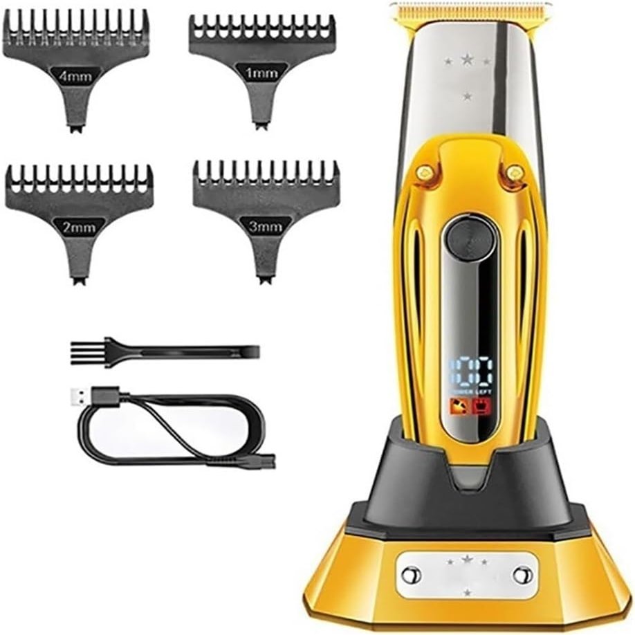 YHNNH Hair Cutting Tool, Metal Housing Professional Trimmer for Men Beard Clipper Electric Machine for Barber