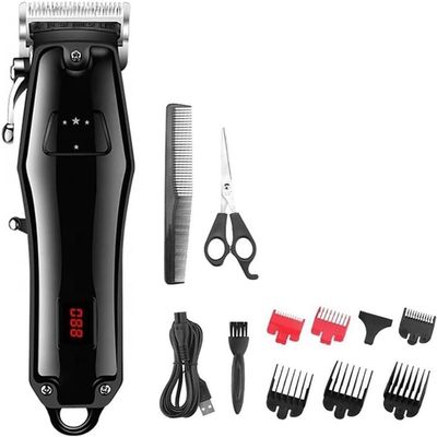 YHNNH Hair Cutting Tool, Adjustable Electric Clipper Professional Cordless Beard Trimmer Barber Haircut Machine Rechargeable