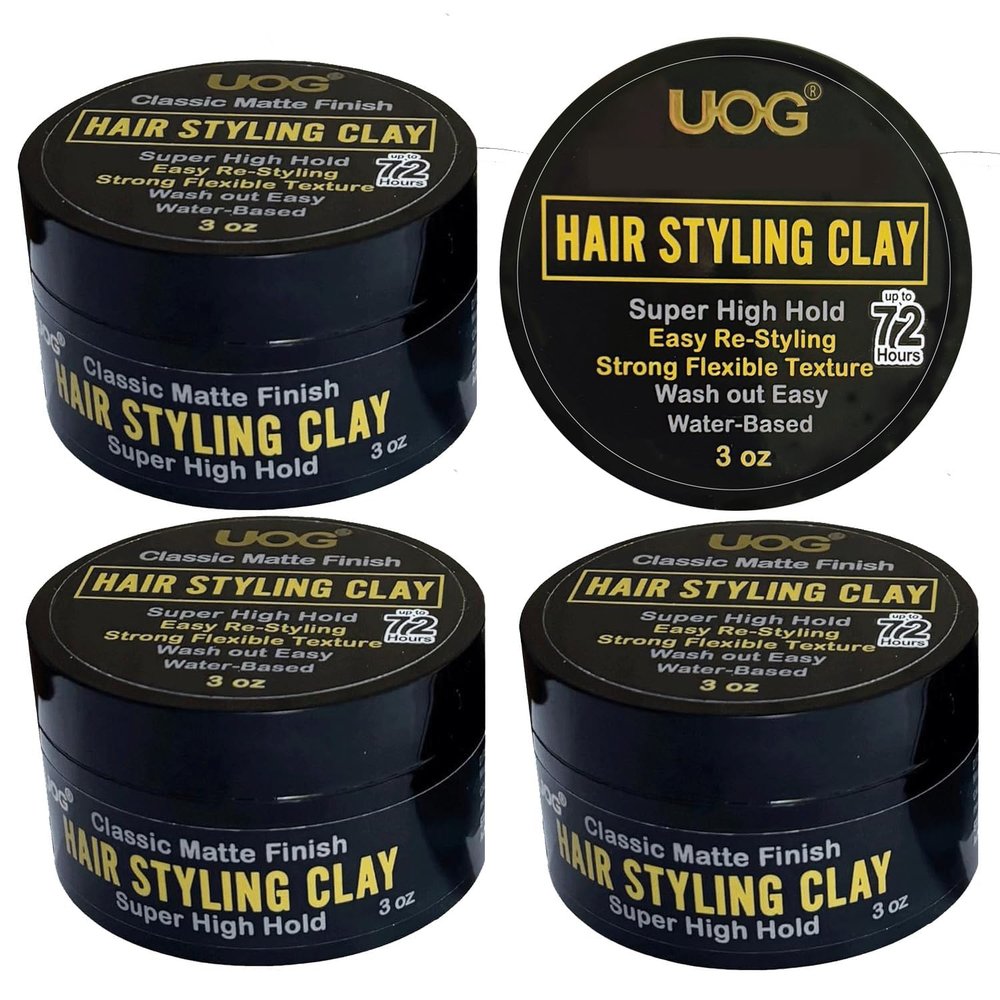 UOG (United One Hair Styling Clay  High Hold, Matte Finish, Non-Greasy & Re-Stylable | Flexible & Easy to Wash Out| Anti-Dandruff Formula for Healthy Hair- 1PC (3)