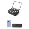 Pjeghbvop Portable Nails Polished Storage Box 30 Holes Carrying Case With Clear Easy Access For Essential Oils And Manicure Portable Makeup Bag view 2