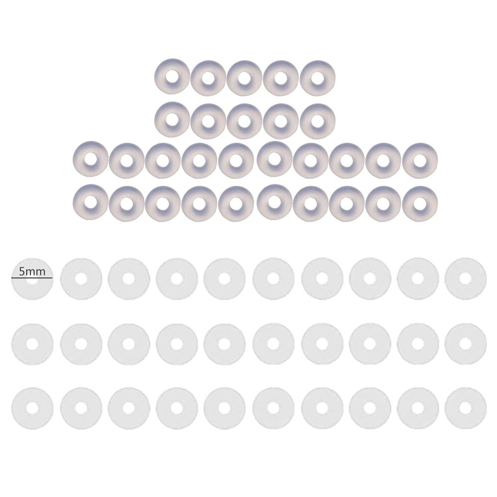 Pjeghbvop 60Pcs Silicone Non Pull Piercing Discs For Bump 3/5/7/9mm Clear Disc Pads Earlobe Patches Non Pull Disc For Bump
