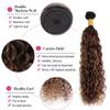 300g 30 32 34 inch Chocolate Brown Bundles Human Hair Ombre Highlight Bundles LadrXadr P430 Water Wave Bundle 3 Tone 300g view 3
