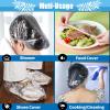 100PK 50cm/20in Large Disposable Shower Caps Waterproof Hair Bath Caps for Women Men Girls Travel Spa Hotel Home Use Salon - Multi-Purpose Elastic Plastic Shower Caps, Essentials Accessories view 3