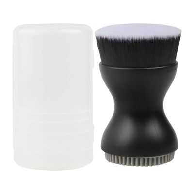 Face Wash Brush | Double-Ended 2.8 Inch Silicone Cleansing Tool | Facial Scrub Brush - for Home Bath Time Travel Vacation Hotel Daily Night Morning Work
