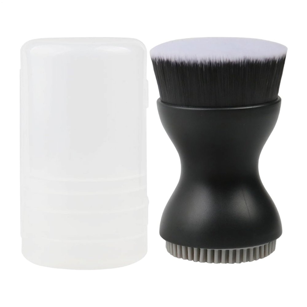 Face Wash Brush | Double-Ended 2.8 Inch Silicone Cleansing Tool | Facial Scrub Brush - for Home Bath Time Travel Vacation Hotel Daily Night Morning Work