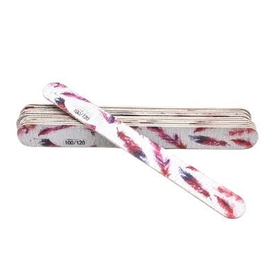 50Pcs Wood Nail File Set Multi Grit 100/120/150/180/240 Emery Boards Professional Manicure Tools for Nail Shaping and Buffing (10)