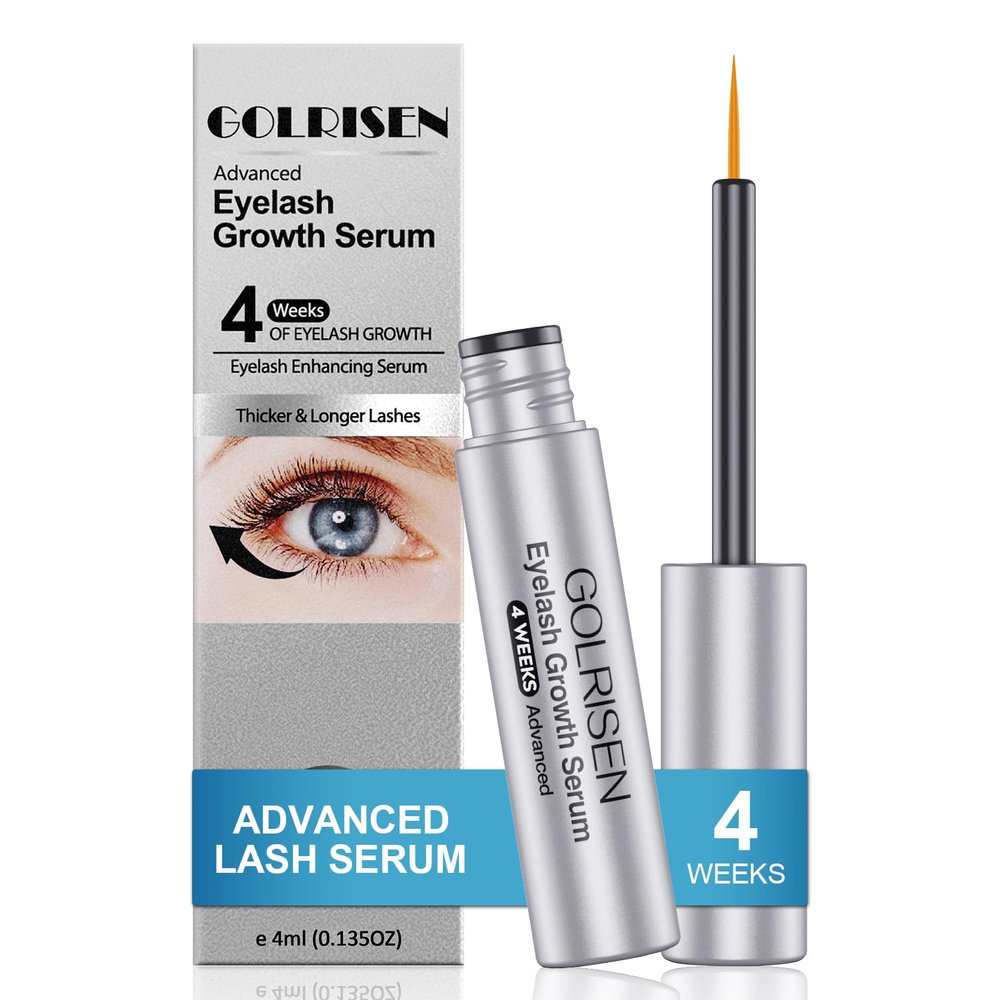 Eyelash Growth Serum, Advanced Lash Serum For Eyelash Growth with Myristoyl Pentapeptide-4 Lash Enhancing Serums For Thicker, Longer Lashes (4ml)