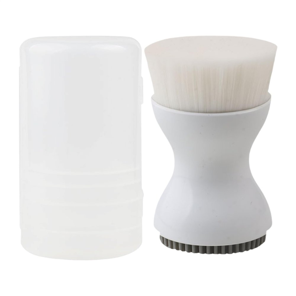 Face Brushes for Cleansing - 2.8 Inch Dual-End Facial Scrubbers, Soft Silicone Pore Cleaner | Exfoliations Wash Tools for Morning Routine Night Skincare Shower Bag Vacation Hotel Spa Daily Use