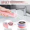 Fiemack 2026 Upgrade Bikini Trimmer for Women, 2 in 1 Electric Shaver with LED Display, IPX7 Waterproof Pubic Hair Trimmer, Rechageable Womens Electric Razor for Armpit Leg Body Facial (Pink) view 4