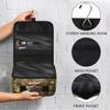 YPPAHHHH Hanging Toiletry Bag for Women Men Travel Funny Dog Sunflowers Makeup Organizer with Compartments, Waterproof Portable Cosmetic Bag with Hook and Handle view 4