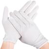 12 Pcs (6 Pair) White Cotton Gloves for Dry Hand Moisturizing Cosmetic Eczema Hand Spa and Coin Jewelry Inspection, Checking Gloves,Serving Gloves Stretchable Lining Gloves Moisturizing Gloves view 1