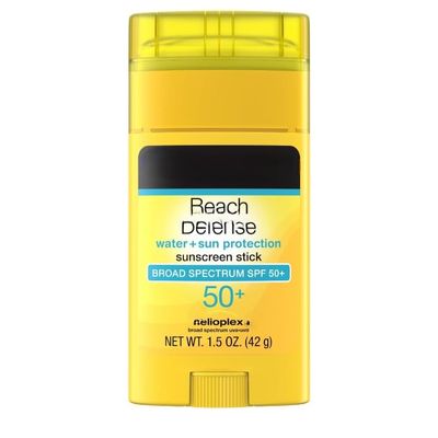 Beach Defense Water and Sun Protection Sunscreen Stick, Broad Spectrum SPF 50+, Face and Body, 1.5 oz