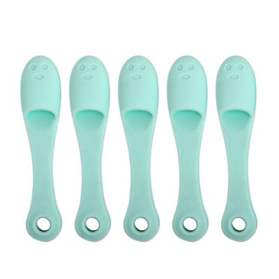 5PCS Manual Face Scrubber Silicone Nose Brush Face Scrubber Manual Blackhead Remover Exfoliator Finger Pad Nose Pore Wash Skin Care Beauty Tool