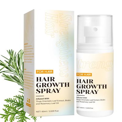 Hair Growth Spray, Hair Growth Oil Spray, with Biota Orientalis, Rosemary Oil & Biotin, Strengthens Hair Roots, Prevent Hair Thinning & Hair Loss, Thicker Fuller Hair for Women Men (4.04 Fl.oz)
