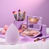 12 PCS Mini Makeup Sponge Small Beauty Sponge Blender Set for Foundation, Powder, Concealer Highlight,and Eye Shadow, Purple view 2