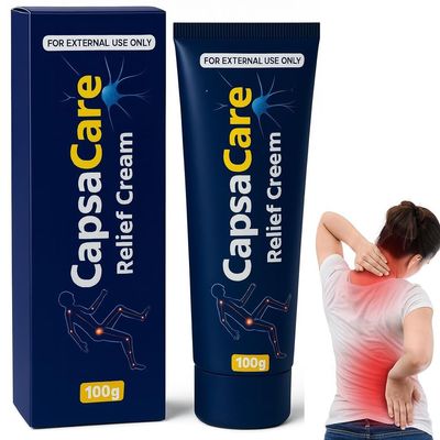 Capsacare Relief Cream, with Capsaicin Muscle & Joint Cream 100g, Soothing Massage Gel Suitable for Feet, Hands, Legs, Muscles, Joints, and Waist
