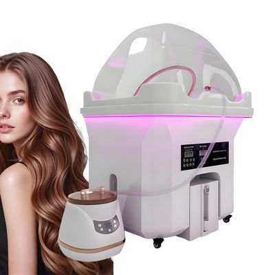 dosiwlatever Premium Mobile Hair Spa Waterfall Sink with 60L Water Tank & 7-Color LED | Portable Head Spa Equipment for Salons & Home | Heated Waterfall Shampoo Sink with 20L Waste Tank & Lock Wheels