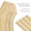 WENNALIFE 3.15 inch Wide Tape in Hair Extensions Human Hair, Tape in Weft view 4