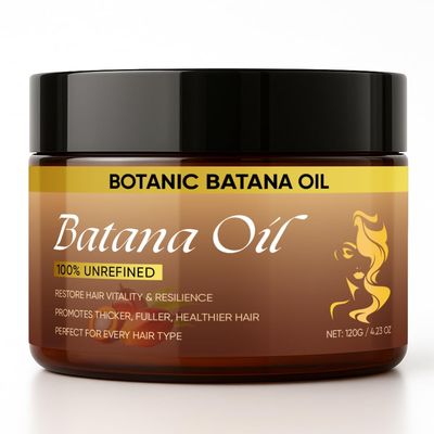 XPDGVS Botanic Batana Oil 100% Pure Cold-Pressed Honduras Hair Oil | Natural Nourishment for Stronger, Healthier, Shinier Hair | Deep Repair & Moisture for All Hair Types, Men & Women,4.23oz