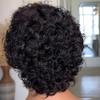 13X6 Deep Part Short Pixie Cut Wig Human Hair Glueless Lace Front Wig Full Frontal Lace Pixie Curly Wave Wigs for Women Daily Wear Preplucked (13X6 Lace Front Wig 180Density, 8inch) view 4