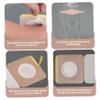 100Pcs Castor Oil Belly Button Patch, Breathable Self Adhesive Belly Button Patch, 2x2in Essential Oil Wraps for Exercise, Reading, Travel, Work (Oils Not Included) Castor view 4