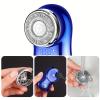 Portable Comfort Mini USB Rechargeable Shaver, Electric Beard Razor for Men, Wet & Dry for Home, Office, Car, Business Travel, Beard Care Machine, Multifunctional Hair Shaver (Blue) view 3