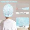 Basumee Microfiber Hair Towel Wrap for Kids 2 Pack Rapid Drying Hair Towel with Button Hair Turbans for Wet Hair Wraps Head Towel Wrap for Women and Girls view 3