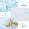 Basumee Microfiber Hair Towel Wrap for Kids 2 Pack Rapid Drying Hair Towel with Button Hair Turbans for Wet Hair Wraps Head Towel Wrap for Women and Girls view 4