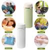4 in 1 Travel Bottles for Toiletries - Refillable, Leak Proof, Portable Containers for Shampoo Lotion Conditioner Cream - Transparent with Scale and Label - for Business Trips Gym Camping (White) view 4