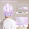 Basumee Microfiber Hair Towel Wrap for Kids 2 Pack Rapid Drying Hair Towel with Button Hair Turbans for Wet Hair Wraps Head Towel Wrap for Women and Girls view 3