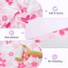 Basumee Microfiber Hair Towel Wrap for Kids 2 Pack Rapid Drying Hair Towel with Button Hair Turbans for Wet Hair Wraps Head Towel Wrap for Women and Girls view 4