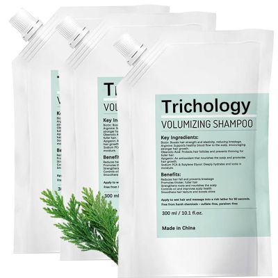 Anti-Hair Fall Trichology Shampoo & Less Shedding Volumizing Shampoo with Biotin, Arginine & Oleanolic Acid for Hair Loss, Thinning, Hair Growth, Oil Control & Scalp Nourishment  300ML