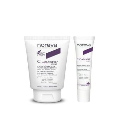 Cicadiane Ultra-Nourishing Repairing Hand Cream 50ml + Repairing Lip Balm 15m