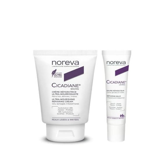 Cicadiane Ultra-Nourishing Repairing Hand Cream 50ml + Repairing Lip Balm 15m