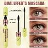 2 Distinct Brush Heads Mascara, 2-in-1 Volume & Define Effect Day to Night Waterproof Eyelash Makeup (Brown) view 2