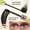 2 Distinct Brush Heads Mascara, 2-in-1 Volume & Define Effect Day to Night Waterproof Eyelash Makeup (Brown) view 3