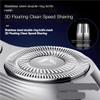3D Floating Dual - Ring Blade Net Electric Shaver, Full - Body Washable Wet & Dry Dual - Use for Mens Grooming -Trim The Helper Well(Silver) view 3