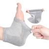 HUJIUTUO Gel Infused Moisturizing Heel Socks for Cracked Feet Repair Breathable Overnight Sleep Socks with Elastic Cuffs view 3