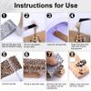SmallCat 20 Sheets Nail Transfer Foil, Lace Nail Foil, Lace Nails Stickers, Flower Nails Foils Transfer Nail Art for DIY Acrylic Nails Manicure Wraps Decoration Women (Leopard Print) view 3