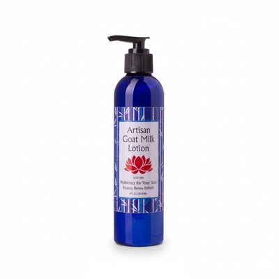 Artisan Goat Milk Lotion  Natural Moisturizing Body Lotion for Dry & Sensitive Skin  Hydrating Goat Milk Moisturizer for Eczema, Itching & Irritation  Chemical Free, Non-Toxic, Spa-Quality Skincare