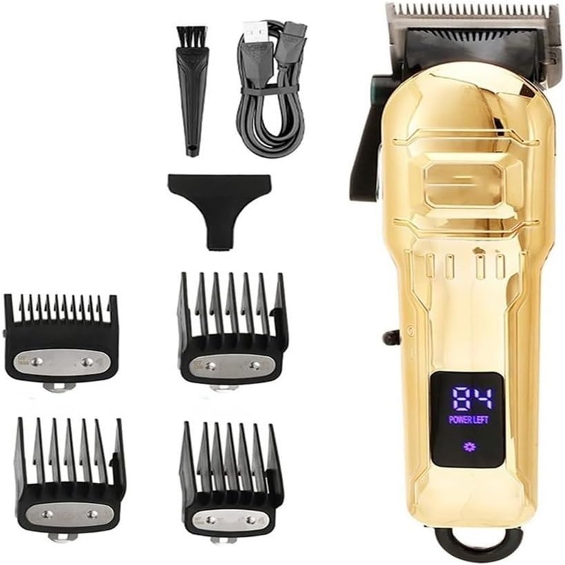 YHNNH Hair Cutting Tool, Clipper Professional Trimmer Adjustable Machine Electric Barber Digital Display for Men