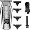 YHNNH Professional Hair Clipper, Adjustable Speed Hair Clipper, LED LCD Display Digital Engraving Men's Beard Trimmer view 1