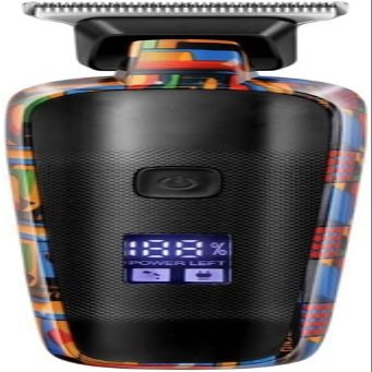 YHNNH Hair Cutting Tool, Professional Trimmer Men's Rechargeable Electric Clipper Printed Graffiti