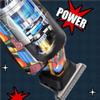 YHNNH Hair Cutting Tool, Professional Trimmer Men's Rechargeable Electric Clipper Printed Graffiti view 4