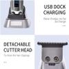 YHNNH Hair Cutting Tool, Metal Clipper Professional Machine Electric Haircut Barber Rechargeable Trimmer for Men(Golden) view 4