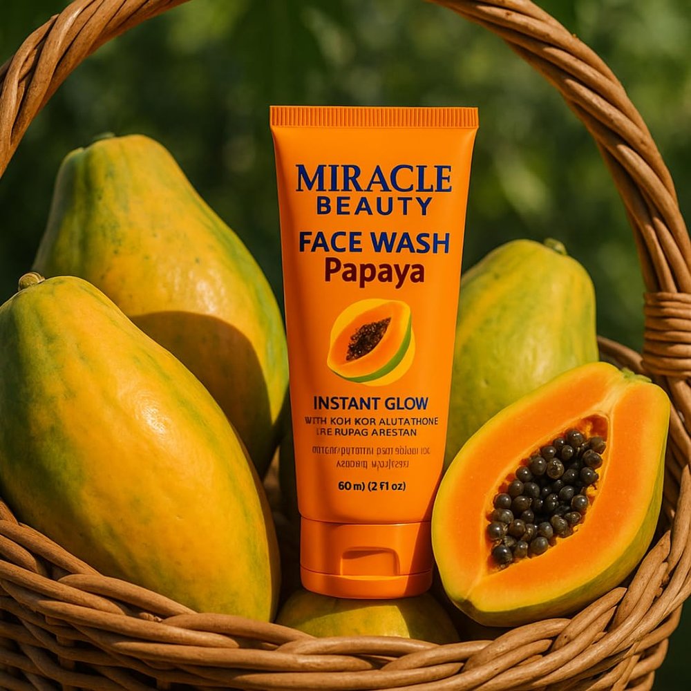 MACARIA Miracle Beauty Papaya Daily Routine Glow Face Wash & Cleanser By Bangkok Technology